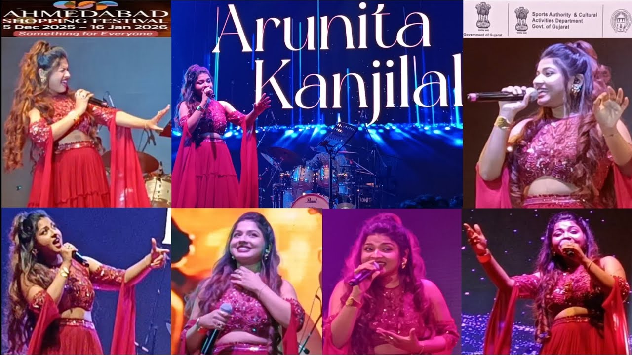 Arunita Kanjilal Concert At Ahmedabad #arunitakanjilal #concertvibes #asf2025 Amazing Concert Vibes