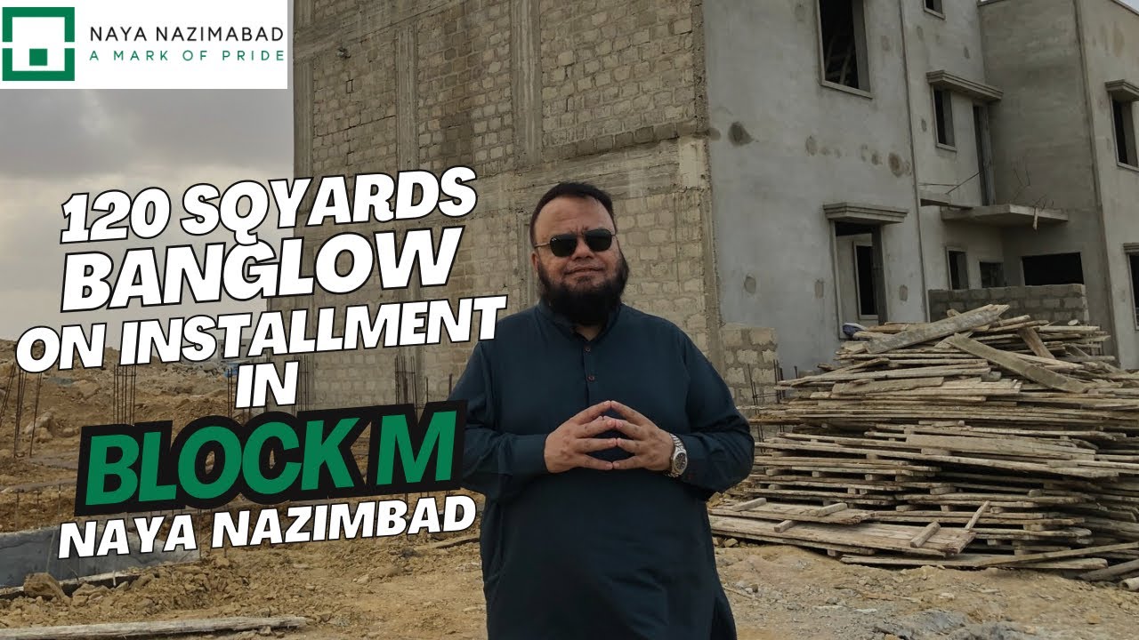 120 Sqyards Bungalow on Instalment in Block M, Naya Nazimabad, || 5 KV Solar System 03312396136