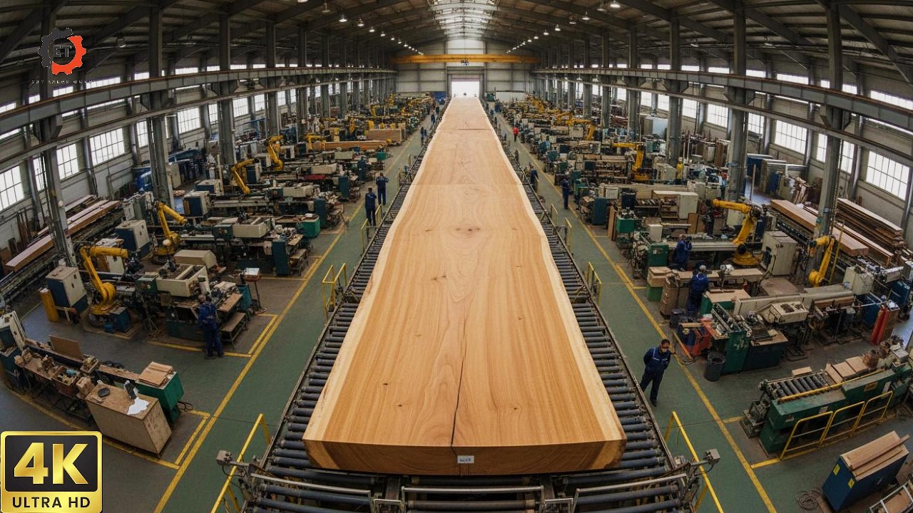 Gigantic Logs Meet Industrial Power | Inside the Ultimate Wood Factory