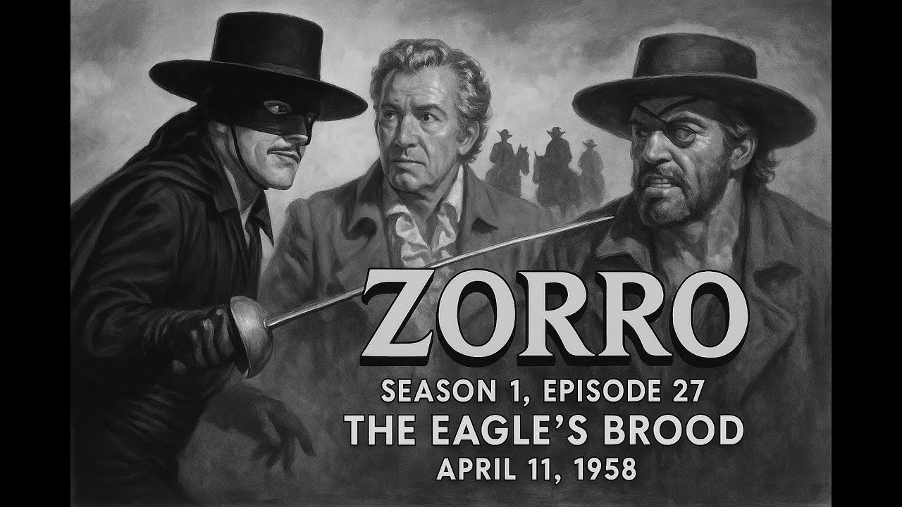 Zorro (1957)[4K]&ndash;S01E27: &ldquo;The Eagle&rsquo;s Brood&rdquo; #GuyWilliams #DisneyZorro #ClassicTV #RetroTVShow