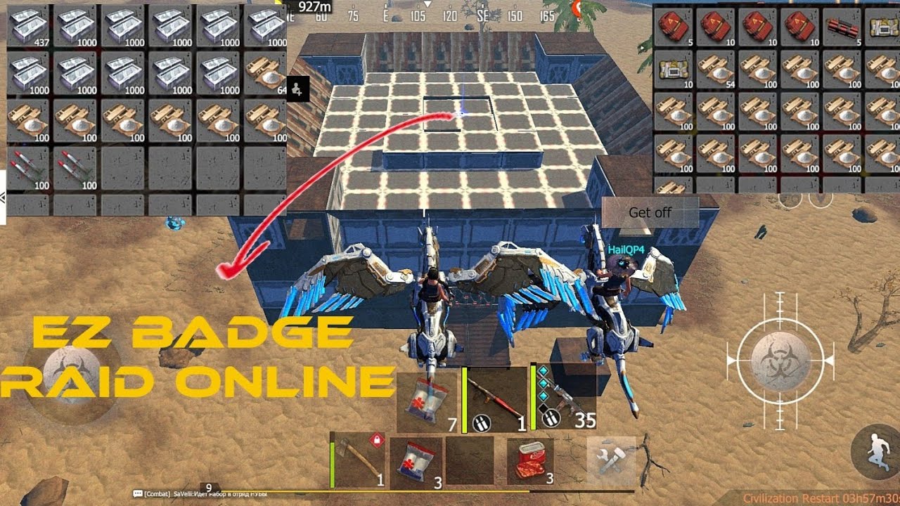 راست موبايل | جامب سيرفر رامبج 🔥🔥 | last island of Survival raid base badge