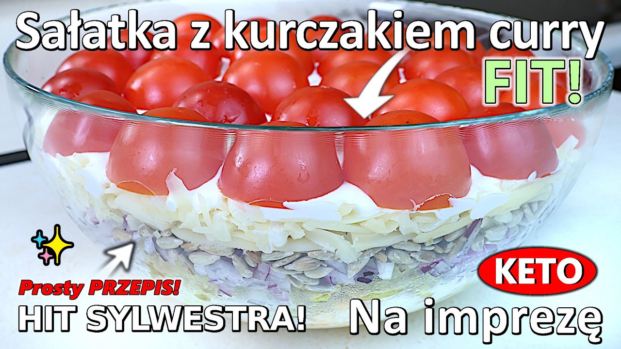 Imprezowa sałatka z kurczakiem curry - OBŁĘDNA CURRY - ZROBISZ JĄ SZYBKO!
