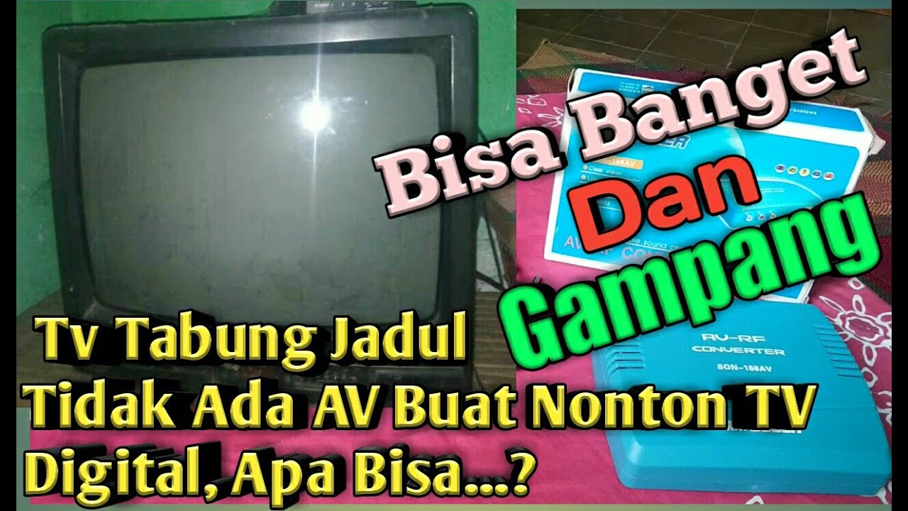 Converter AV to RF Untuk Tv Tabung Jadul Yang Tak Ada Port AV Agar Bisa Untuk Tv Digital