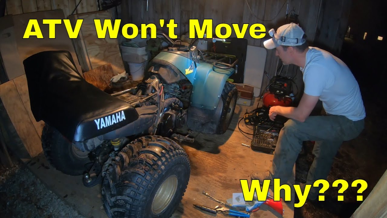 1989 Moto4 350 Budget Rebuild Part 16  - Finding the Problem For Why it Won't Move