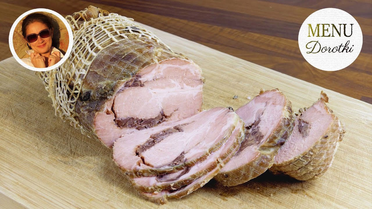 Zawijana pieczona karkówka, a w środku grzyby leśne. Soczysta i pełna aromatu. Przepis MENU Dorotki