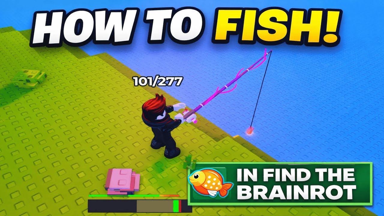 How To Fish in Find The Brainrot | Complete Fishing Guide For Beginners (Roblox) 