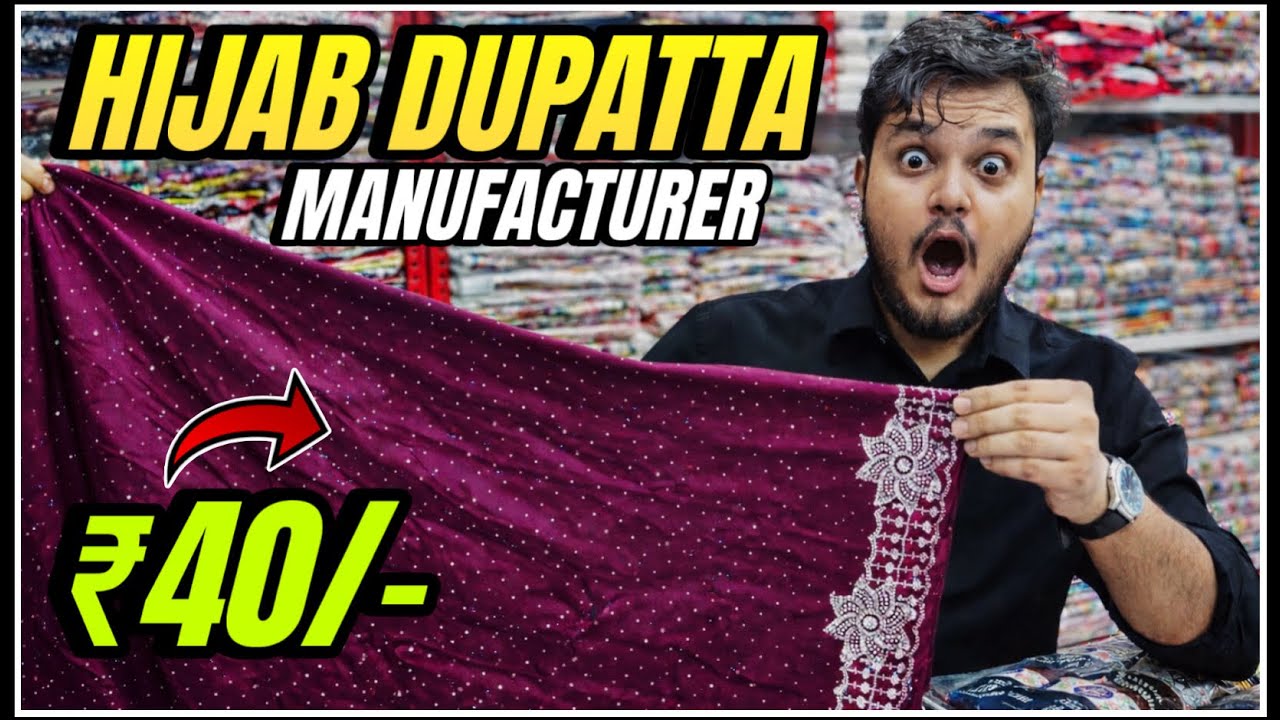 😱Burkha Hijab Dupatta Wholesale In Hyderabad-Ag Dupatta House #hijab #hijabdupatta #madina 
