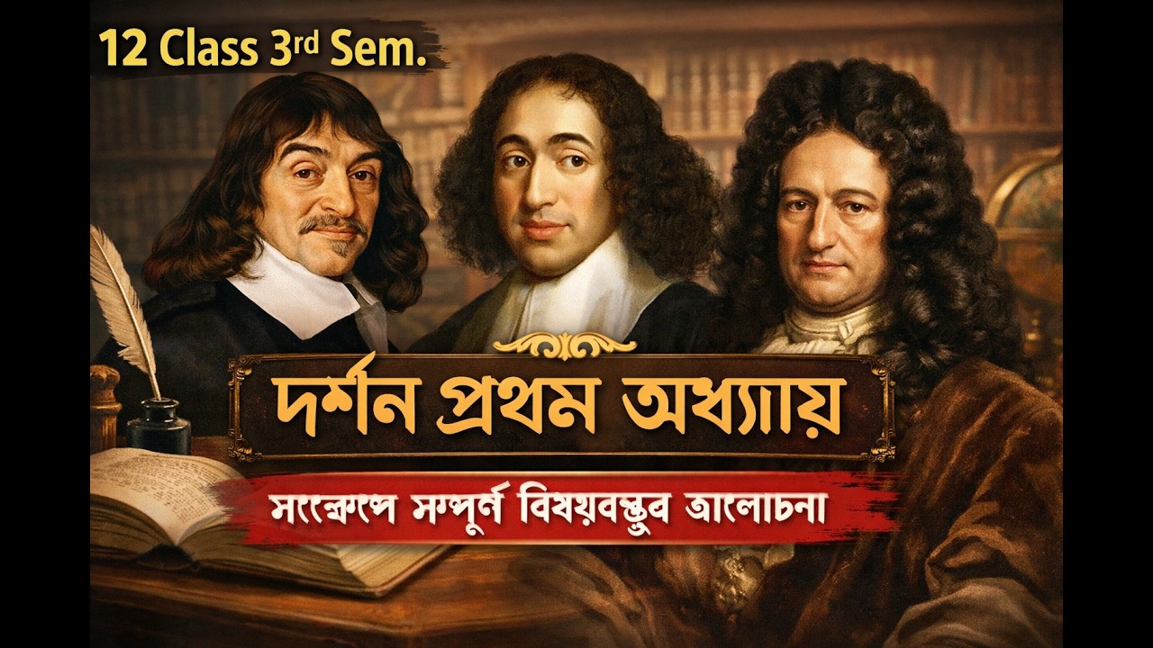 Class 12 3rd Semester, Philosophy, প্রথম অধ্যায়, সংক্ষেপে সম্পূর্ণ বিষয়বস্তু আলোচনা,