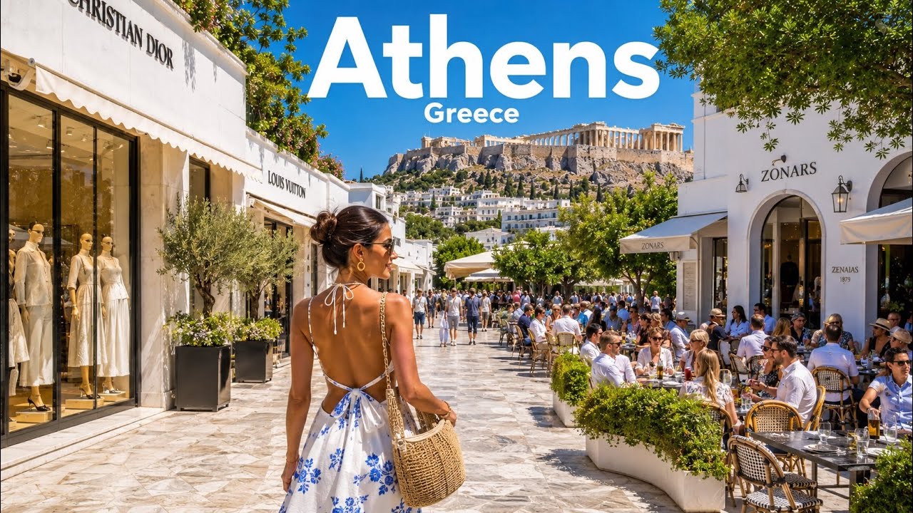 Athens, Greece 🇬🇷- Summer 4K HDR Walking Tour