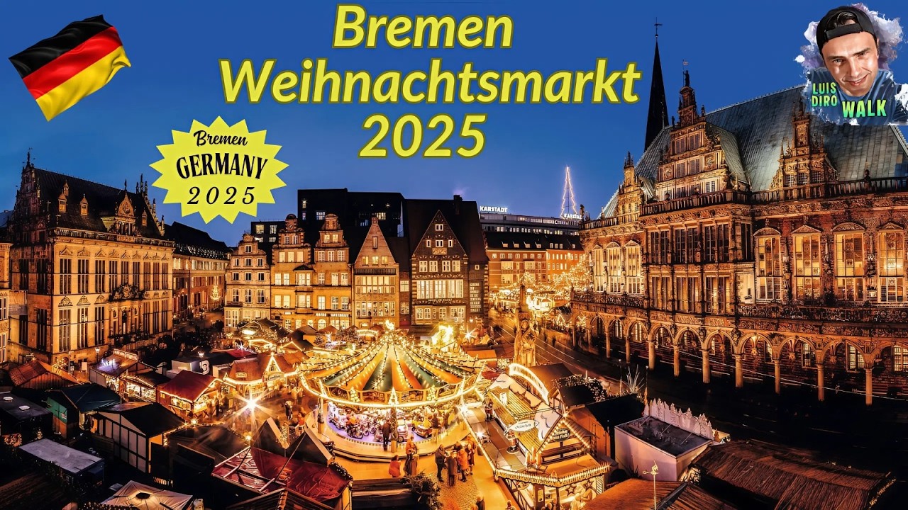 Bremen Weihnachtsmarkt 2025 Walk🌏Bremen / Germany✈️ 🇩🇪 - December 2025 - (4K Video)