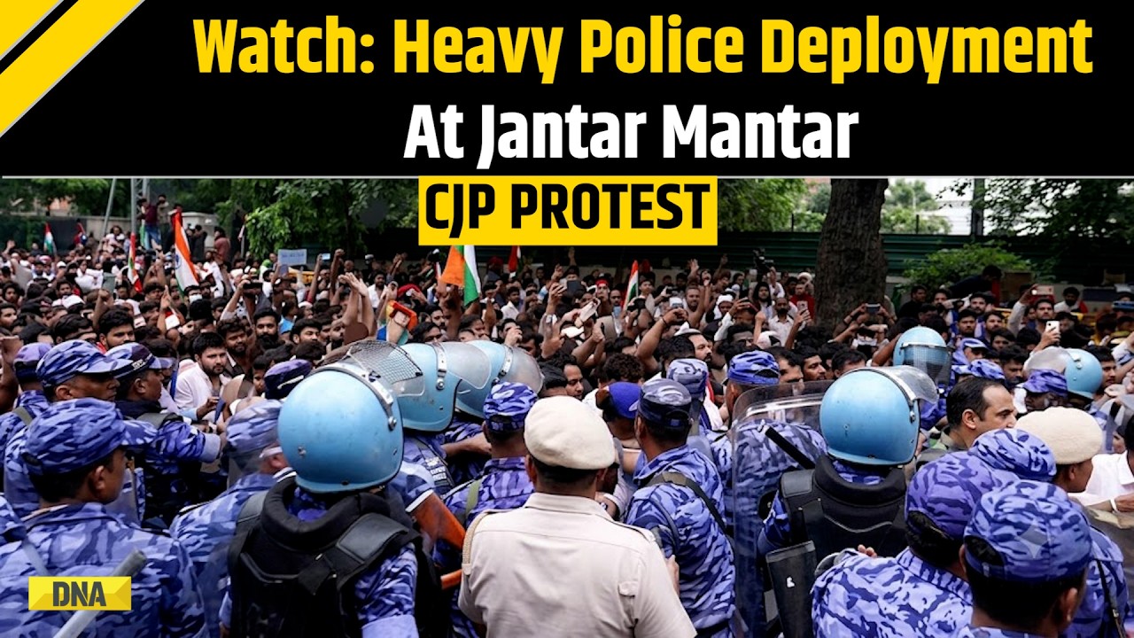 CJP Protest: Heavy Police Deploys At Jantar Mantar Amid Parliament March Today | New Delhi