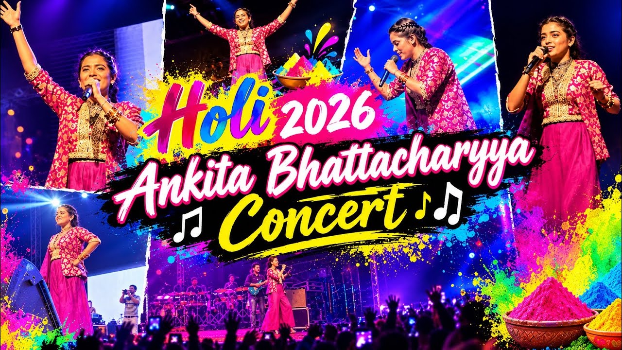 Holi Festival Live | @AnkitaBhattacharyya  Amazing Stage Performance | Basanta Utsav 2026 🎨🎨
