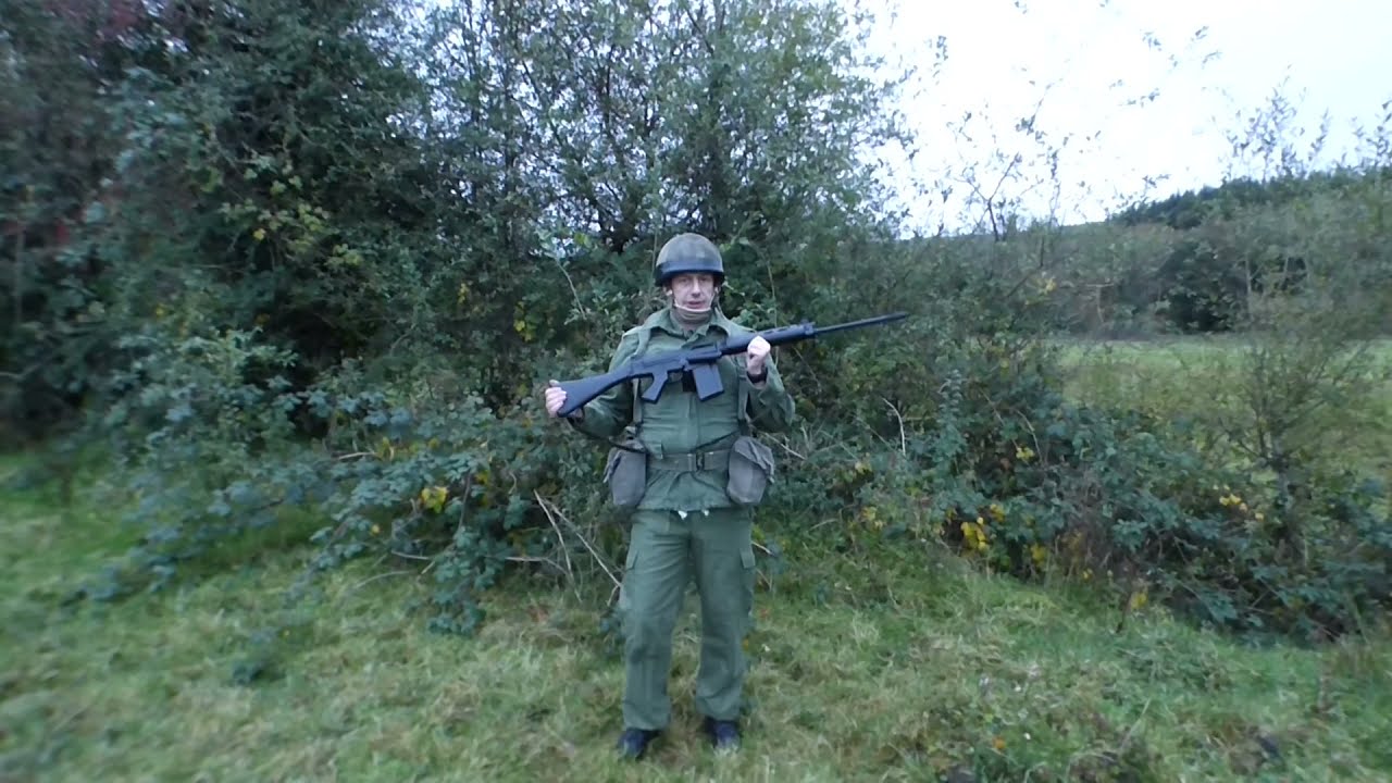 Irish soldier on border duty 80s 90S
