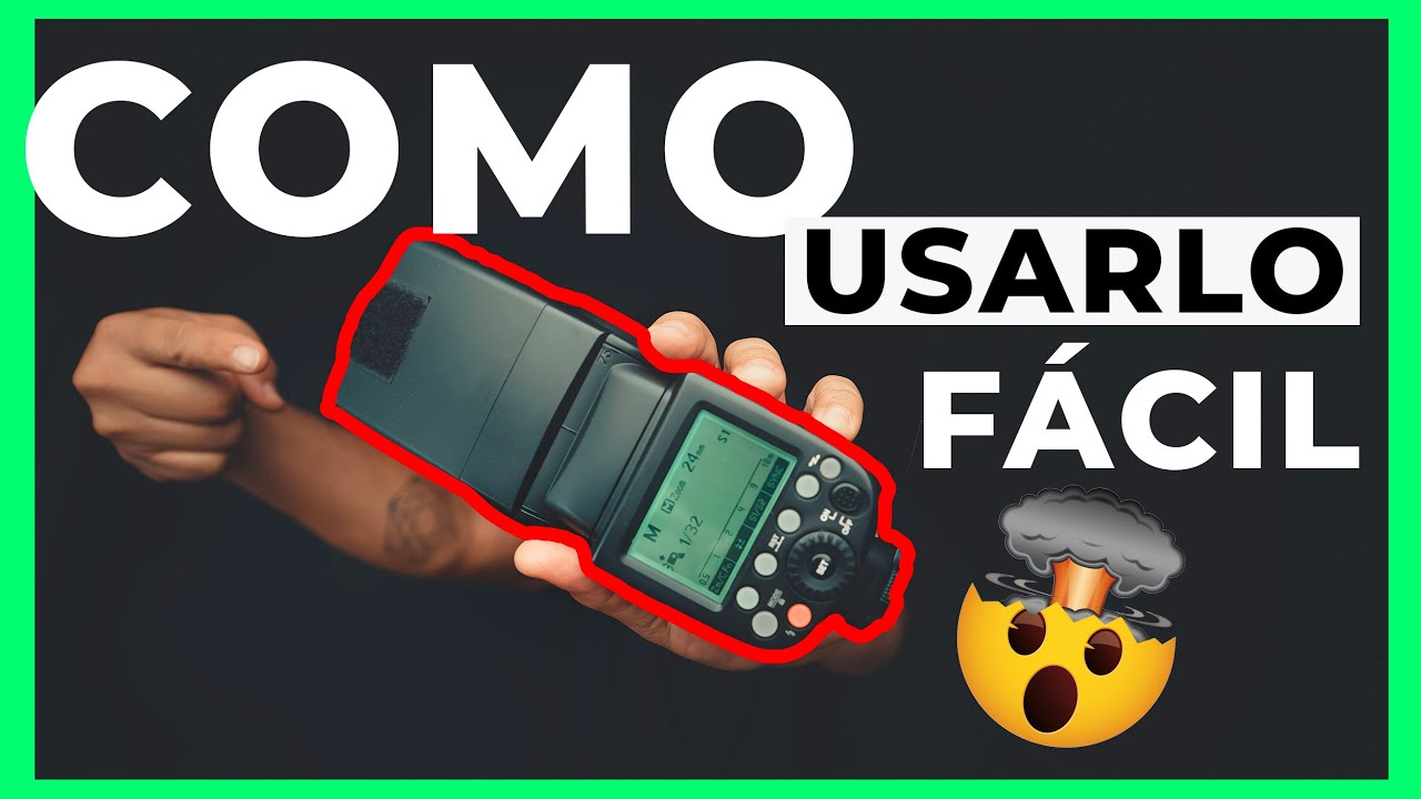✅Como USAR el FLASH de cámara FACIL Y RAPIDO!!!  📸  flash externo o speedlight en modo esclavo