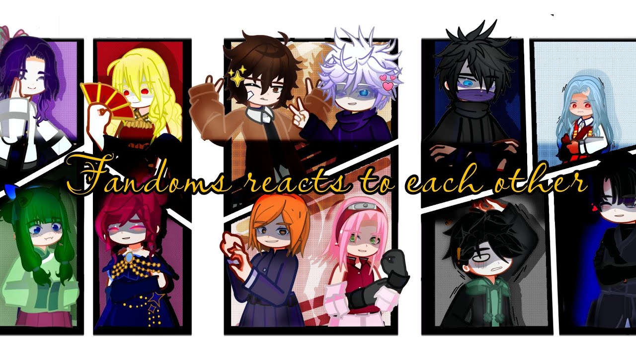 Anime characters react to each other|| INTRODUCTION||kny|alnst|kpdh|mha|naruto|jjk|bsd|vadtd|roxana|