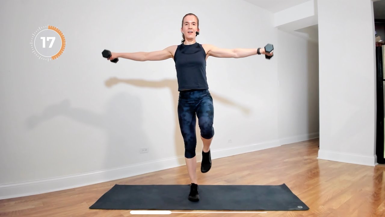 HIIT w/ dumbbells - cardio, strength, balance (1/21/25)