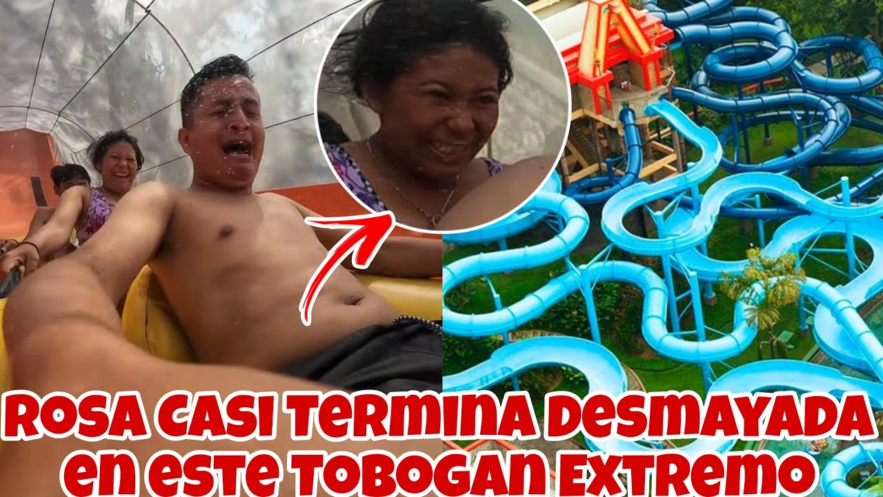 ROSA Casi Termina DESMAYADA😭Nos Subimos al Tobogan MÁS EXTREMO Nunca Antes Visto😱