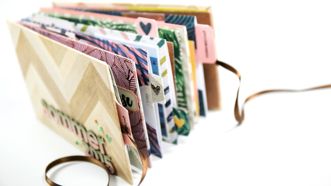 interaktives Minialbum mit vielen Taschen ♥ Anleitung mit dem Julikit