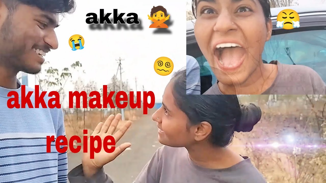 Walking ❌ akka makeup recipe 😵‍💫😭 akka tamma comedy newvlogs YouTubevlogs kannadavlogs enjoyakka 