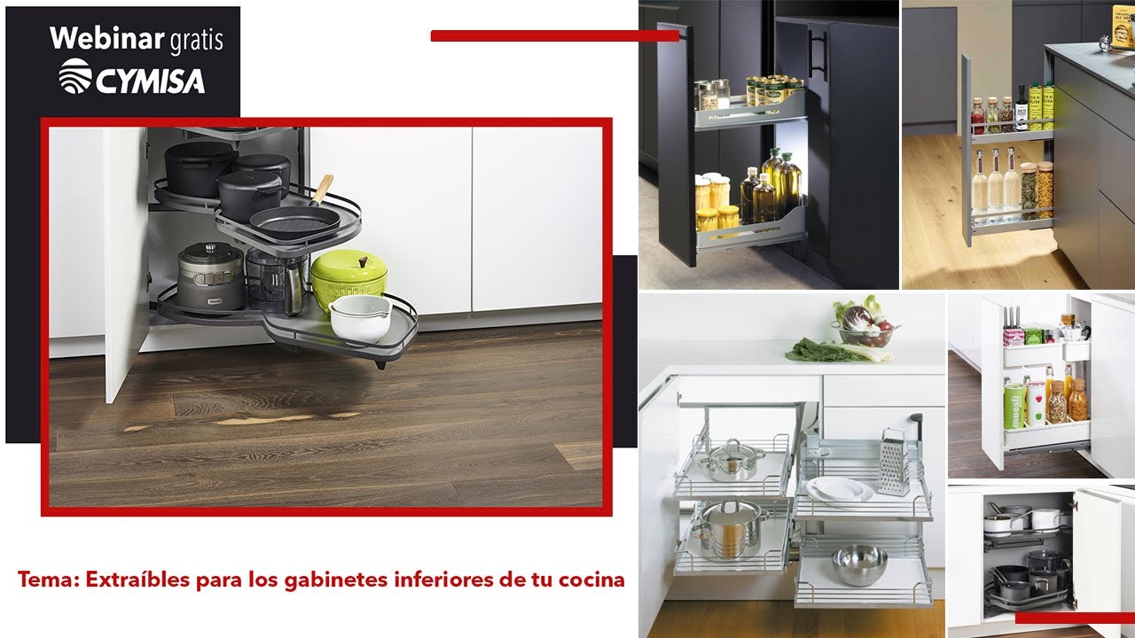 Extraíbles para los gabinetes inferiores de tu cocina
