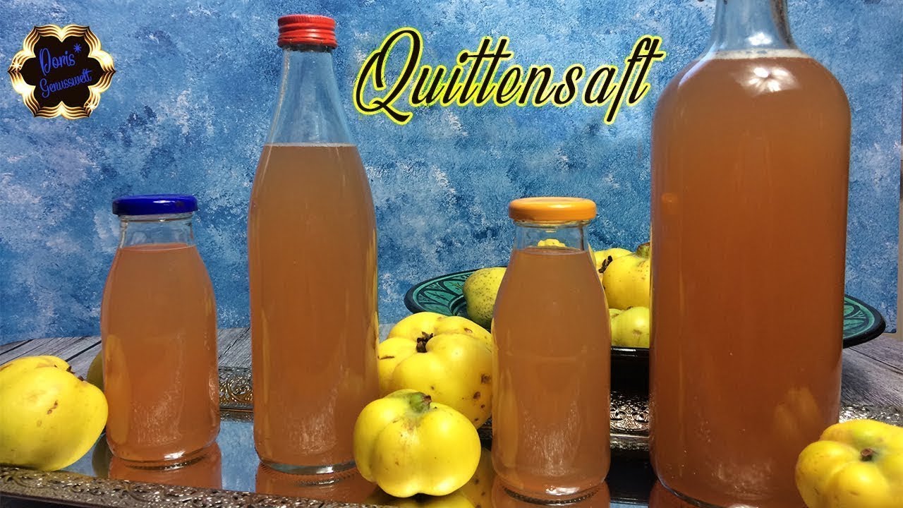 Gesunder Quittensaft! Super einfach herzustellen & wahnsinnig aromatisch ❤