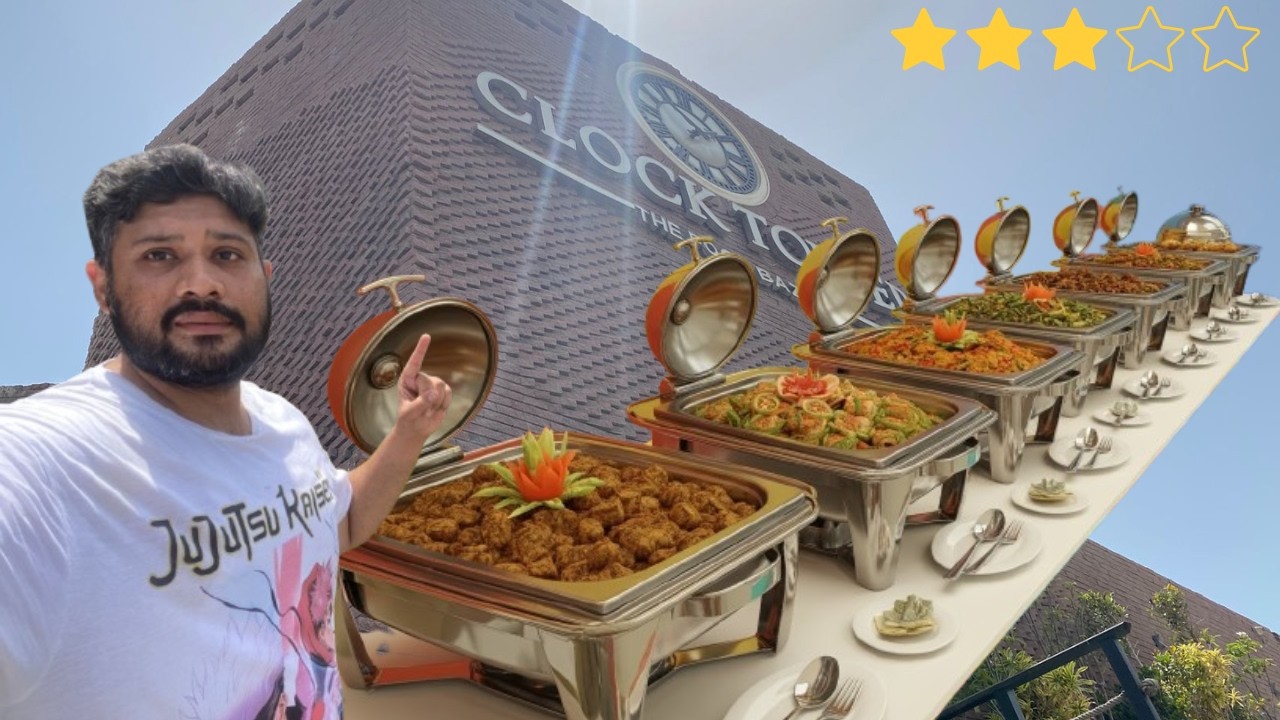 Only Eating Premium Food at Clock Tower The Food Bazaar Sea View | All-you-can-eat Buffet in Karachi