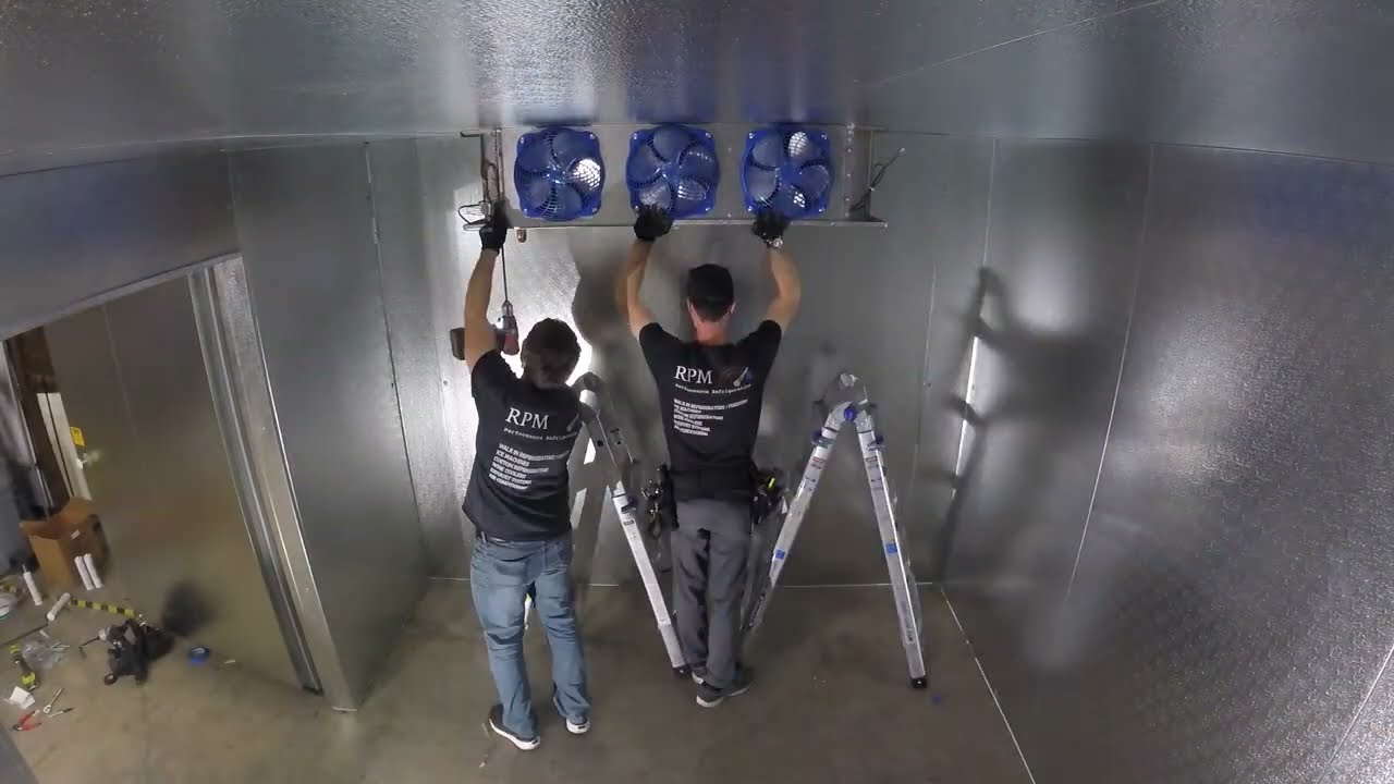 Walk In Cooler Install Video 2019. Full 2 Days.