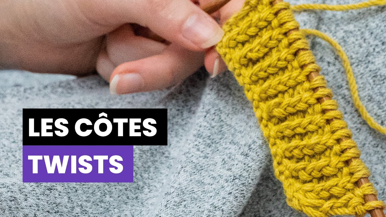 Comment tricoter les côtes twists ? - Point reversible