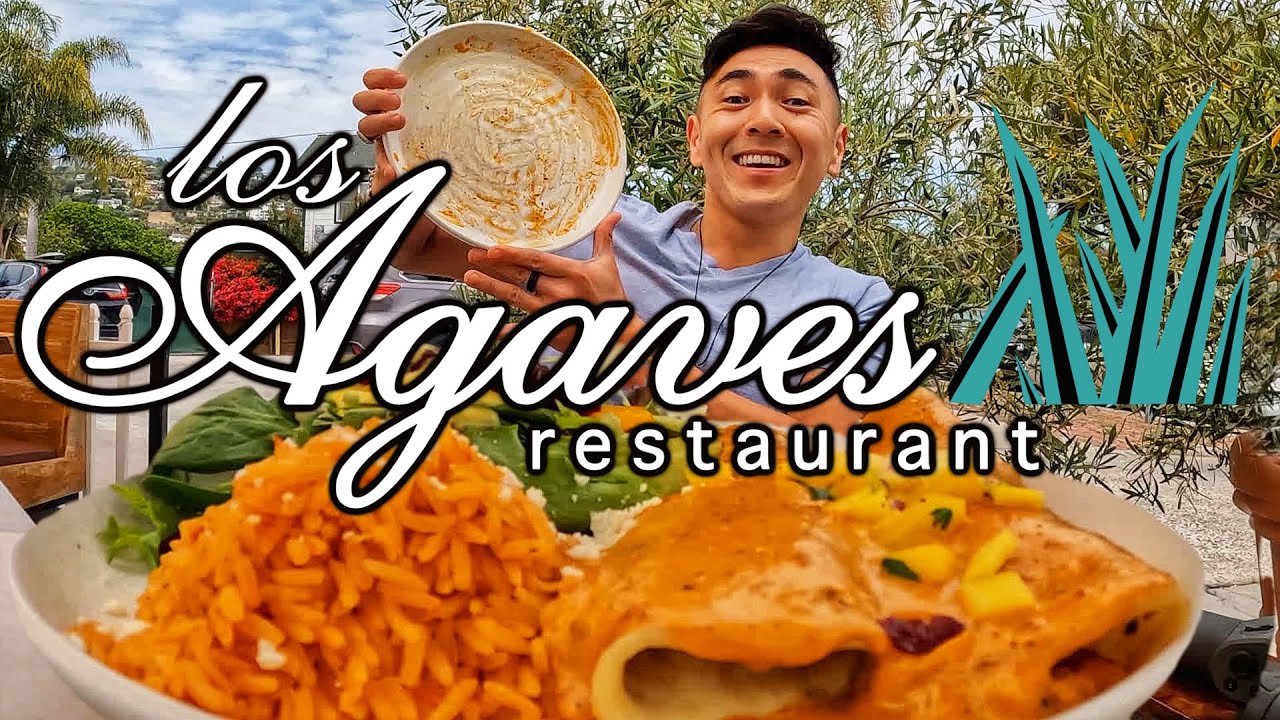 CHEESY ENCHILADA MUKBANG🔥 Los Agaves Restaurant | Santa Barbara, CA