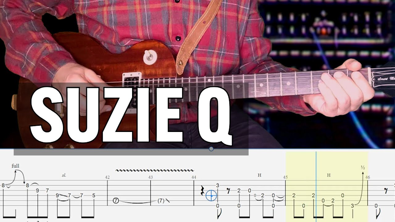 Suzie Q Creedence Guitar Tab Cover Lesson Tutorial