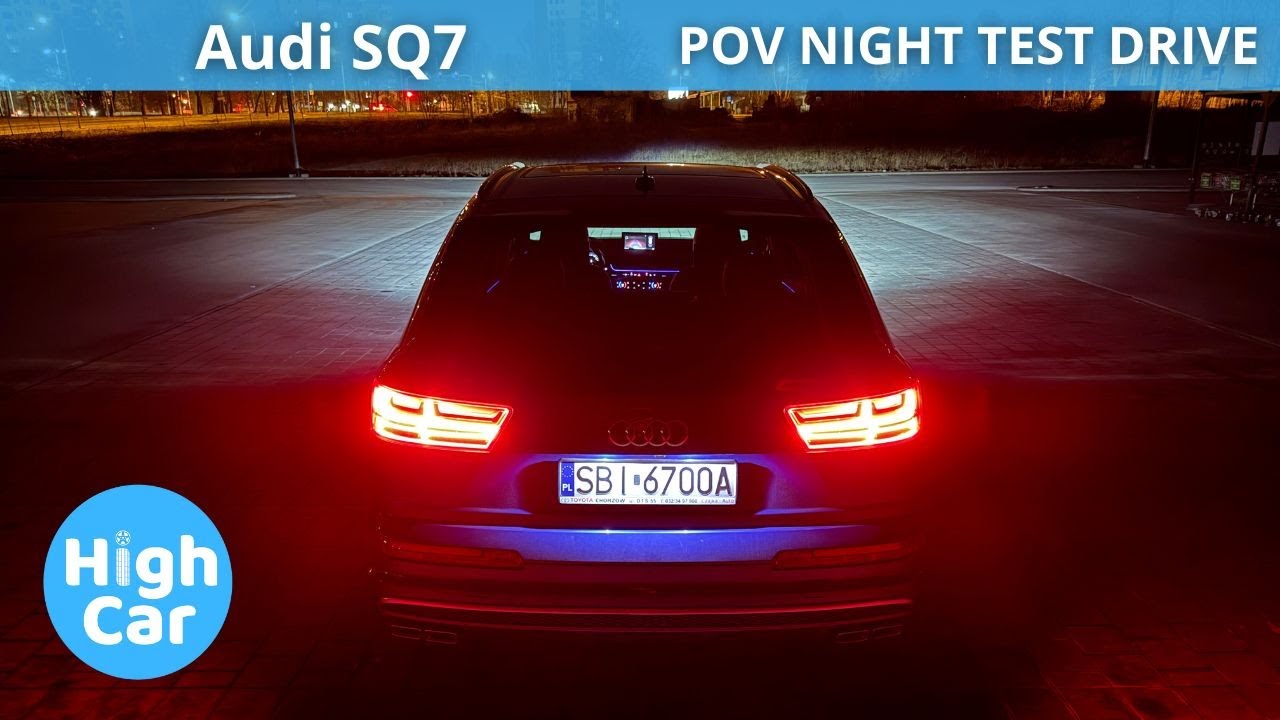 AUDI SQ7 2017 [4.0 TDI 435HP] | POV NIGHT TEST DRIVE 4K
