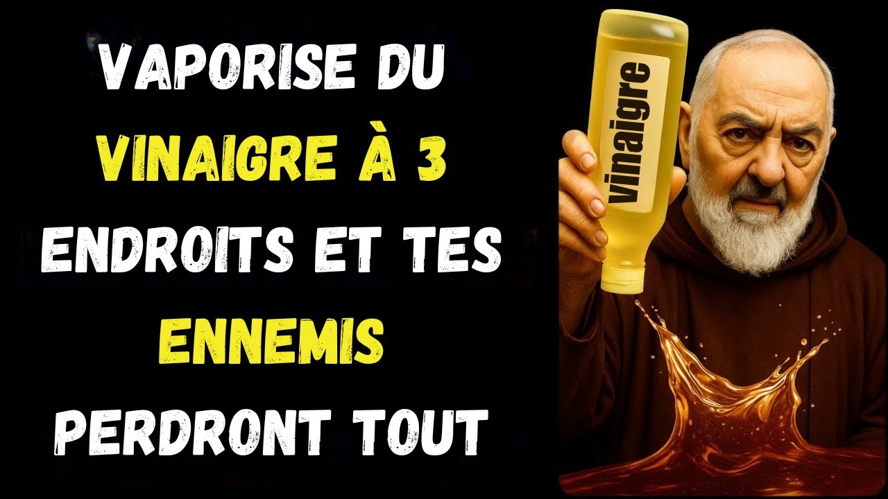 Saint PIO Dévoile 3 Endroits Cachés Où Le Vinaigre Attire La Prospérité | Sagesse Biblique