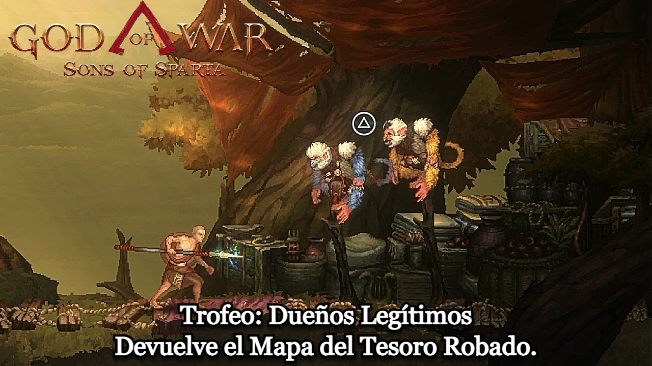 God of War Sons of Sparta  | Trofeo: Dueños Legítimos | Devuelve el Mapa del Tesoro Robado.