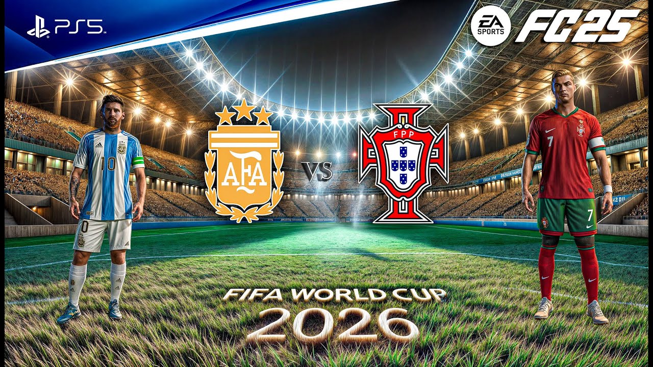 FC 25 - Argentina vs. Portugal Ft. Messi, Ronaldo, FIFA World Cup 26 | PS5™ [4K60]