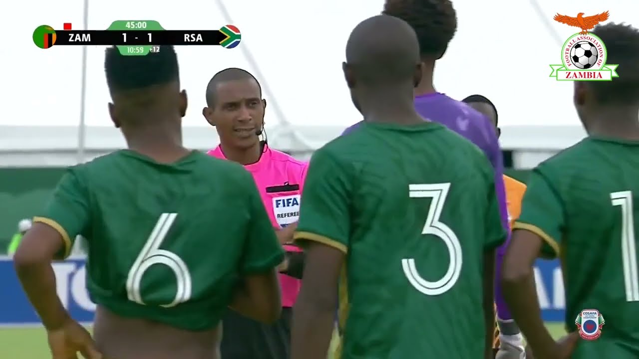 Zambia 2-1 South Africa | #AFCONU17 #COSAFA Qualifier | Highlights