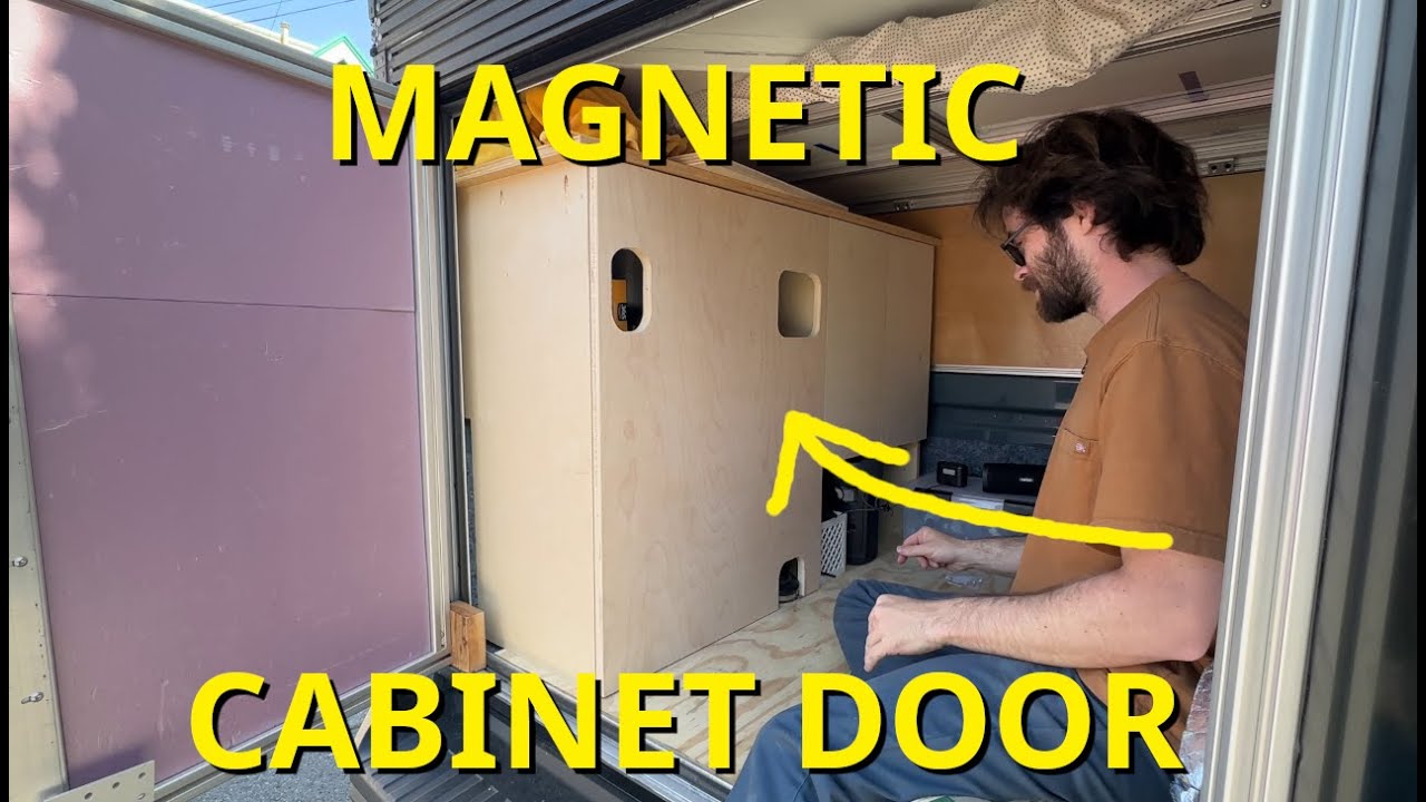 Magnetic Cabinet Door - DIY Pop-Up Camper Ford Maverick