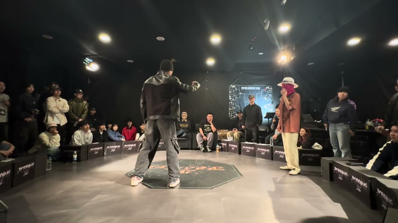 팝핑32 ver 4 8강 세번째 경기 JUNSU vs PINKI NOISIE 가로 ver