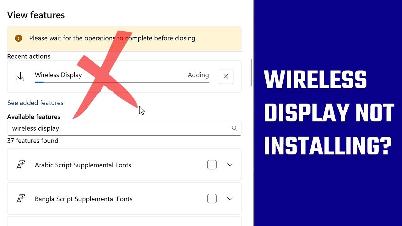 Быстрое решение: беспроводной дисплей не устанавливается в Windows 11? | CMD | Windows PowerShell
