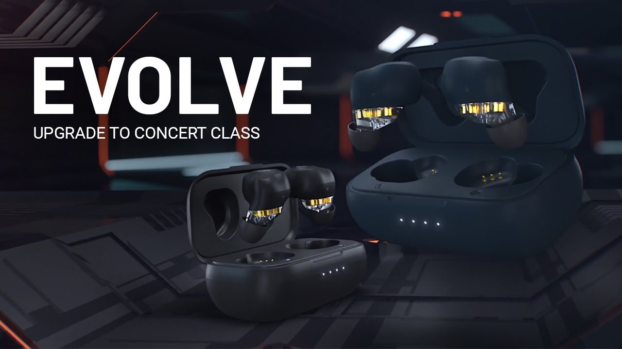 Crossbeats Evolve Dual Driver True Wireless Bluetooth Earphones with noise cancelling microphone