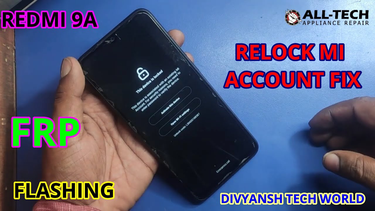 REDMI 9A FLASHING SP FLASH TOOL || RELOCK MI ACCOUNT FIX
