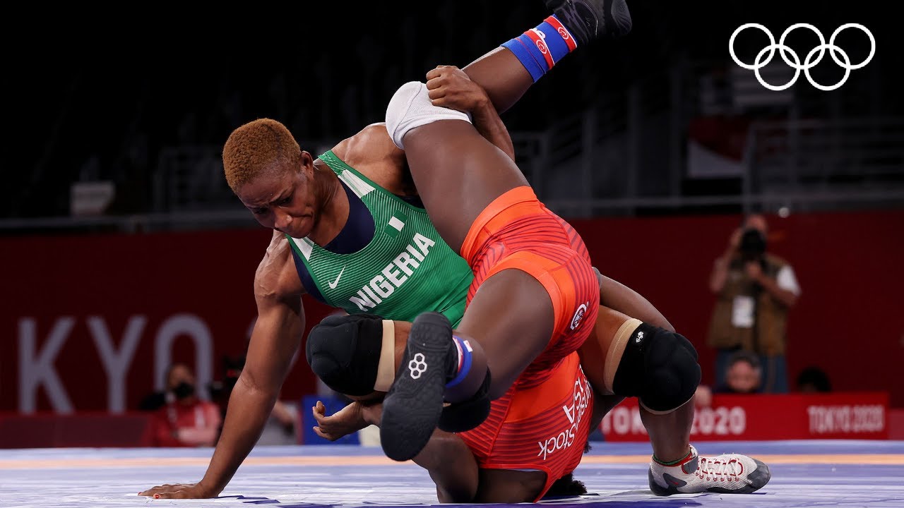 🥈 Silver Blessing for 🇳🇬Nigeria's Oborududu in Wrestling  | #Tokyo2020 Highlights