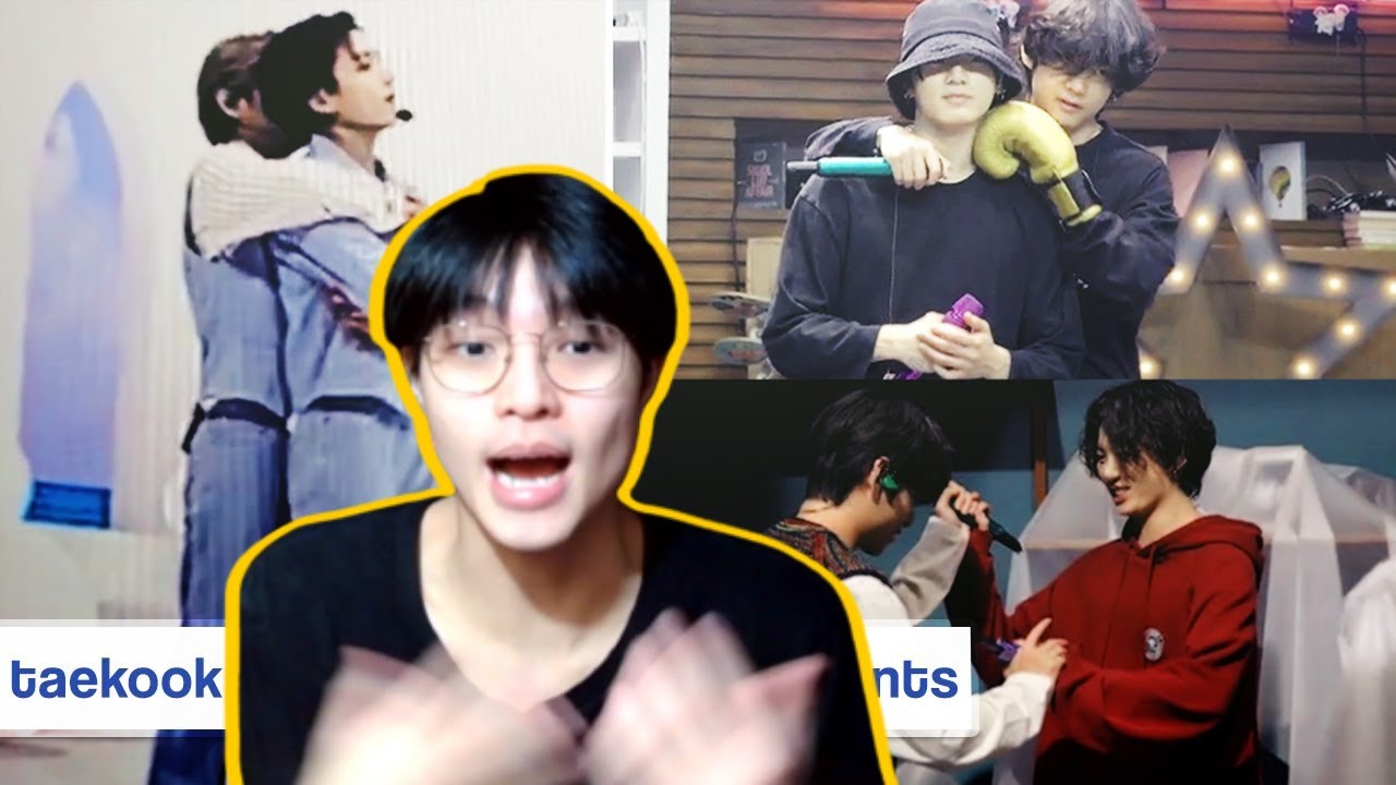 LGBTQ Guy Reacts BTS TAEKOOK back hug being playful with each other TAEKOOK memories of 2020 moments