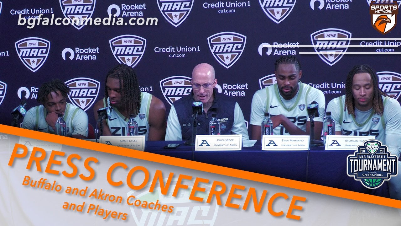 Akron vs Buffalo Men's Basketball Press Conference | 2026 MAC Tournament Quarterfinal 3-12-26