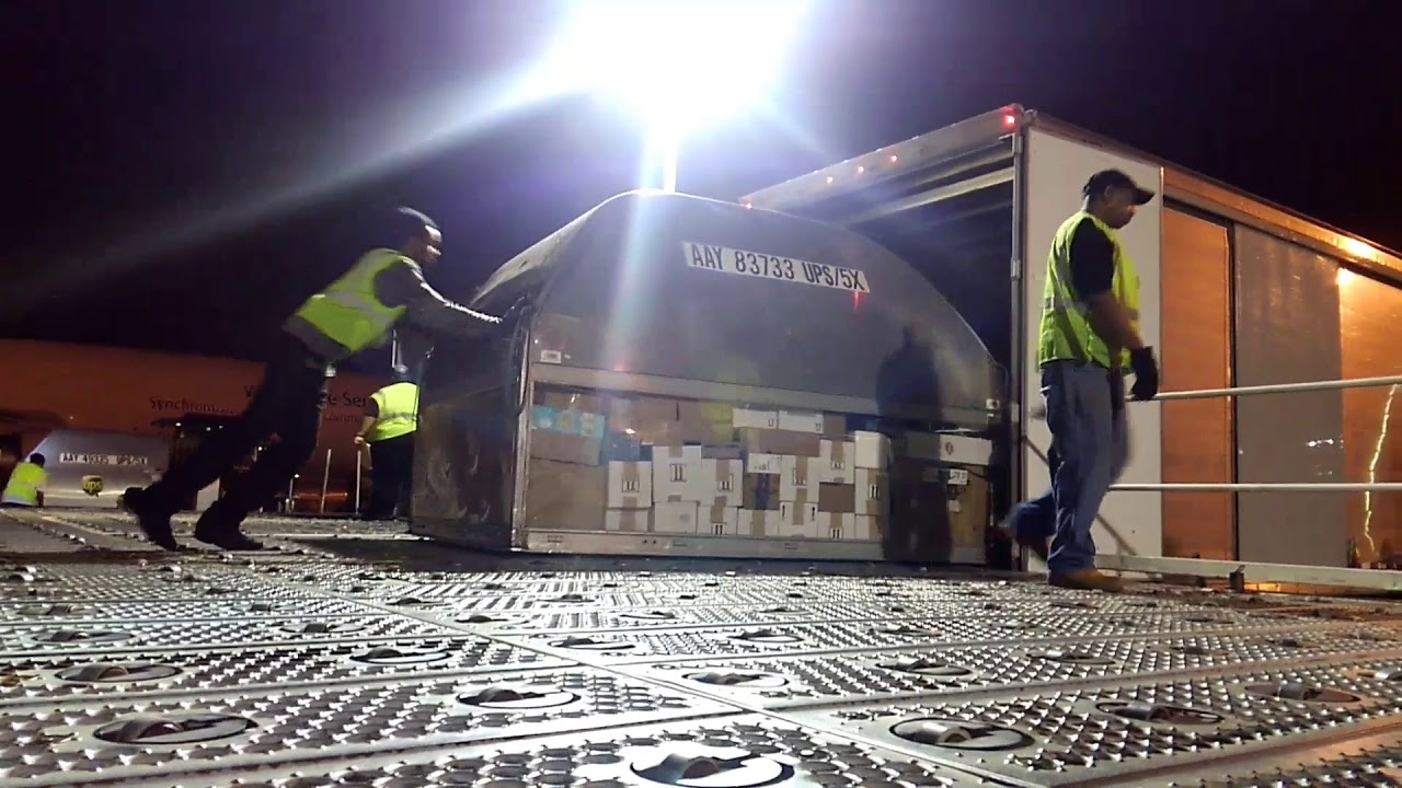 UPS air packages and the airport.