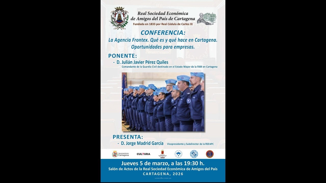 2026 CONFERENCIA EN LA ECONOMICA SOBRE FRONTEX JULIAN JAVIER PEREZ QUILES