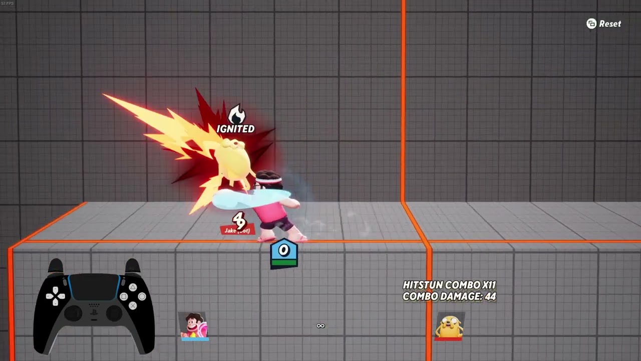 Multiversus Steven Universe - 90 Damage Fair Combo (Medium to Heavy)
