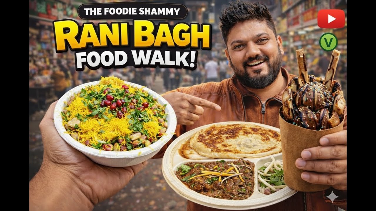 Ultimate RANI BAGH Food Tour! 🔥 (Pitampura Street Food)Ram Laddu/ Bubble Waffle /Nutri Kulcha #viral