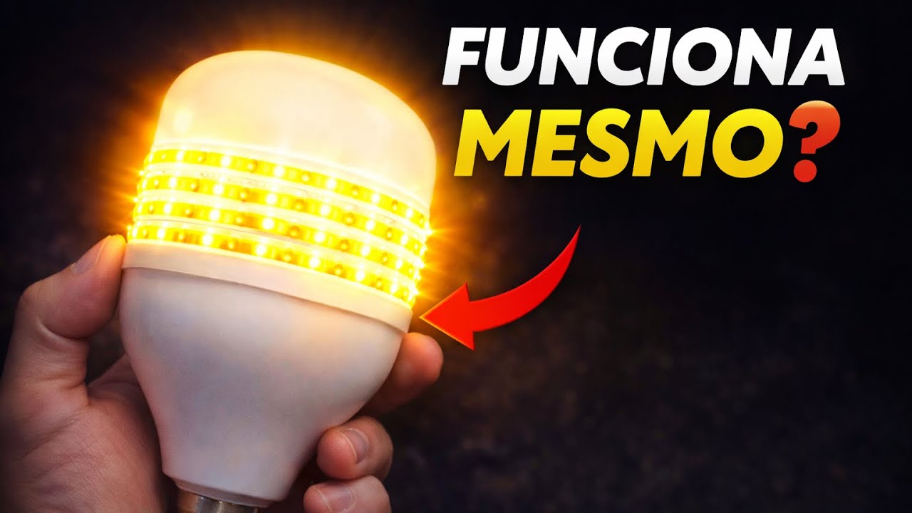 Consertei minha Lâmpada LED Queimada com Fita LED! (Gambiarra Funciona?)