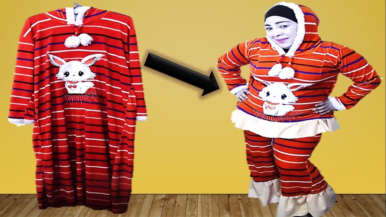 حولي عبايتك لبيجامة حريمي بطريقة سهلة وبسيطة مع حنان جمعه