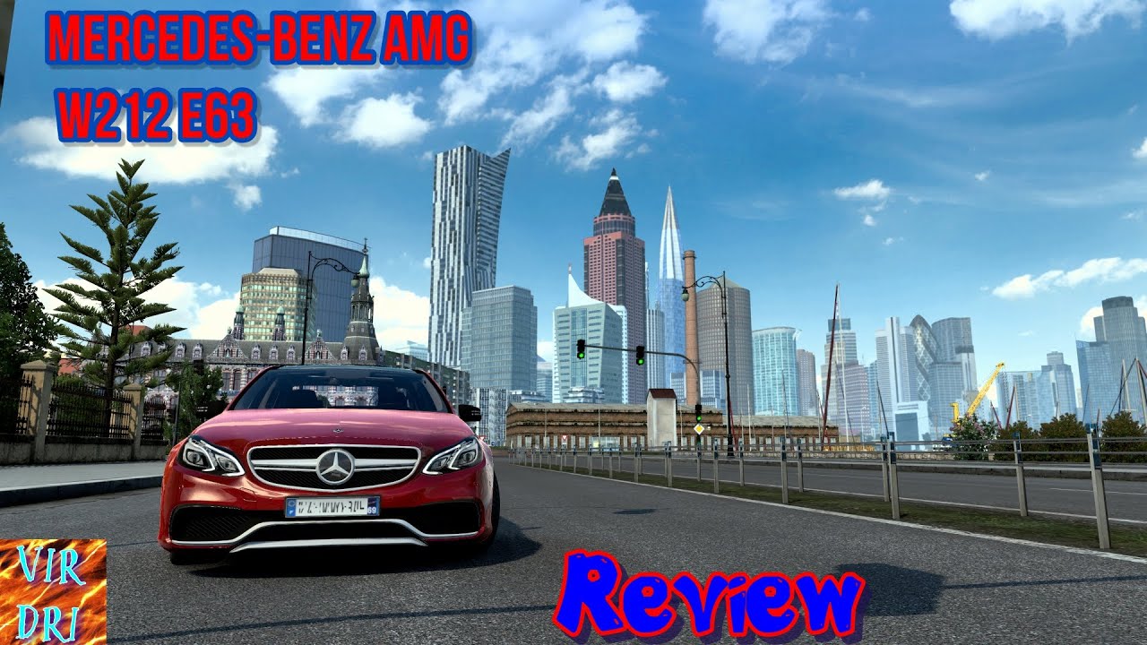 Mercedes-Benz W212 E63 AMG - Euro Truck Simulator 2 | Review | (1.43.x)